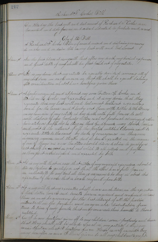 Delaware County Ohio Will Records Vol. 6 1876-1883 (p. 269)