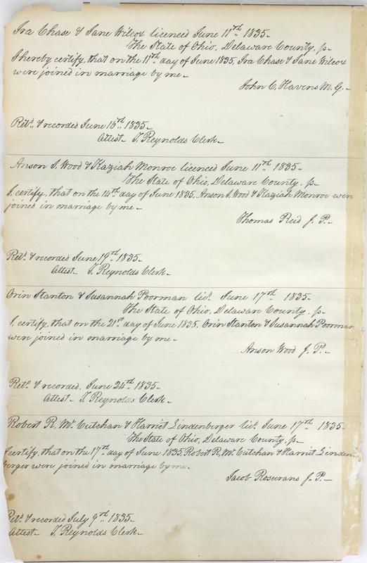 Marriage Records Vol.1 1835-1845 (p. 12)