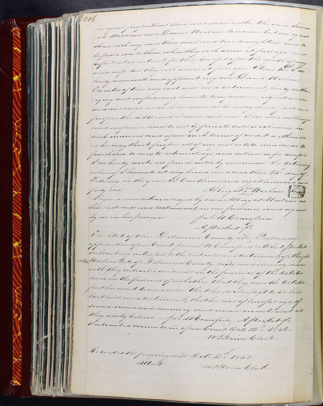 Delaware County Ohio Will Records Vol. 2 1835-1850 (p. 251)