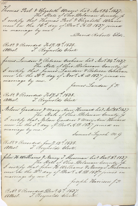 Marriage Records Vol.1 1835-1845 (p. 114)