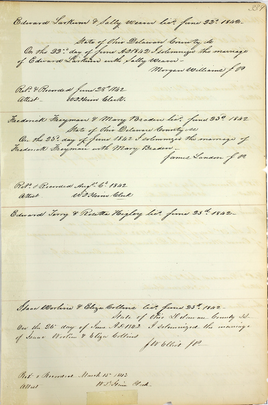 Marriage Records Vol.1 1835-1845 (p. 343)