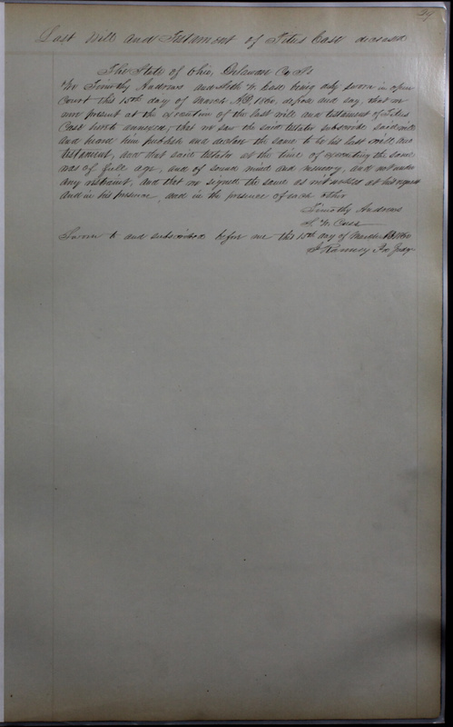 Delaware County Ohio Will Records Vol. 4 1859-1869 (p. 58)