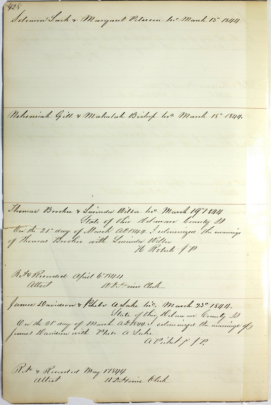 Marriage Records Vol.1 1835-1845 (p. 432)