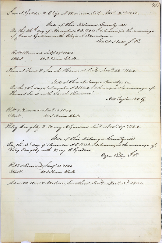 Marriage Records Vol.1 1835-1845 (p. 465)