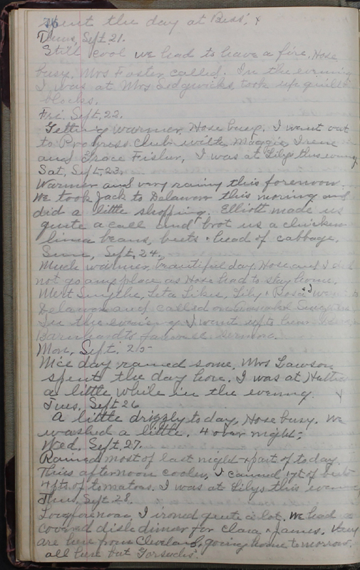 Hopkins House Day Book 1933-1935 (p.42)