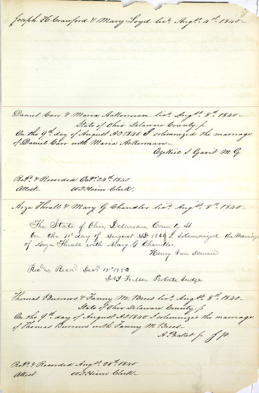 Marriage Records Vol.1 1835-1845 (p. 237)