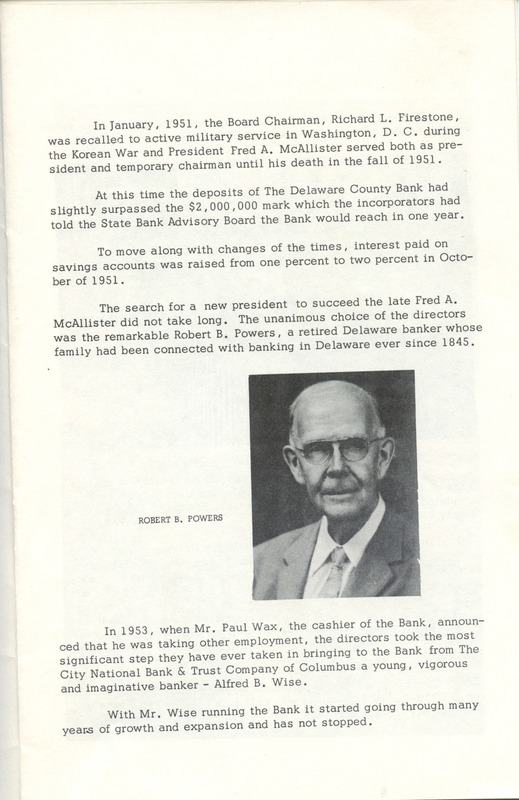 Delaware County Bank 1950-1975 (p. 6)