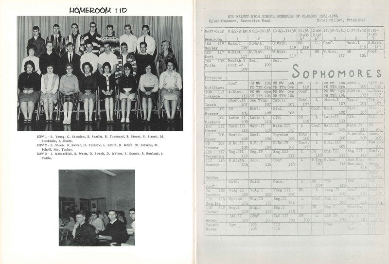 Big Walnut High School Yearbook. 1964: The Flame (22)