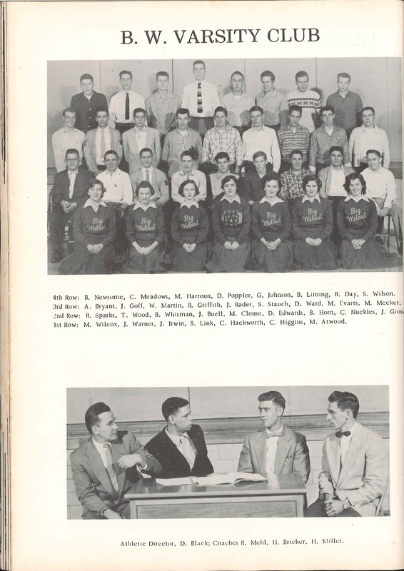 Big Walnut High School Yearbook. 1955: The Flame (p. 40)