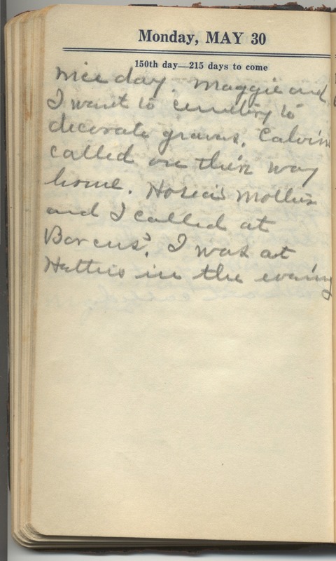 Roberta Hopkins' Diary 1927 (p. 156)