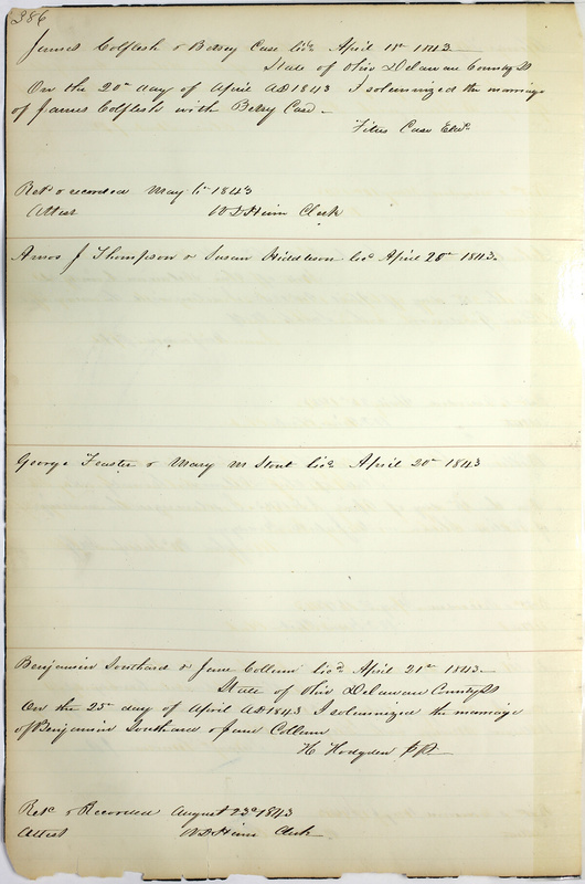 Marriage Records Vol.1 1835-1845 (p. 390)