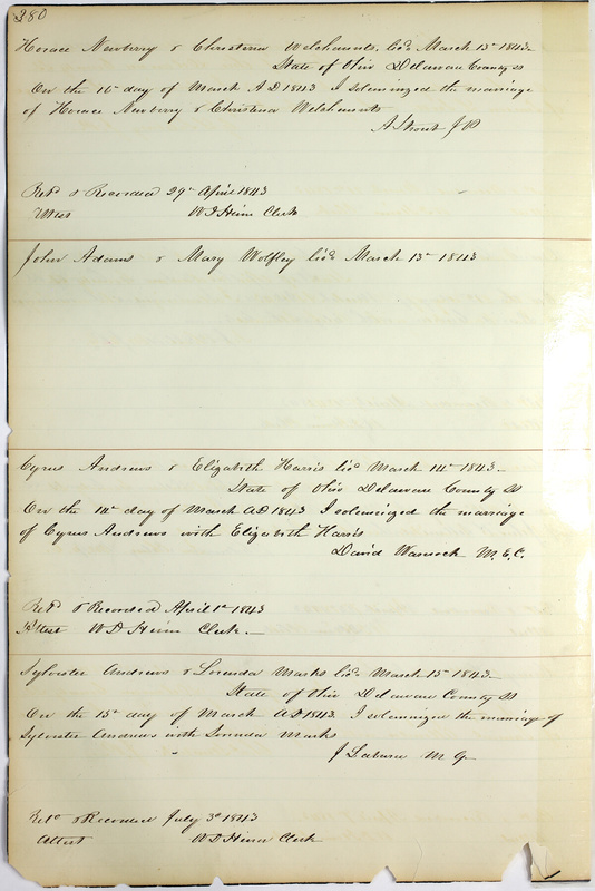 Marriage Records Vol.1 1835-1845 (p. 384)