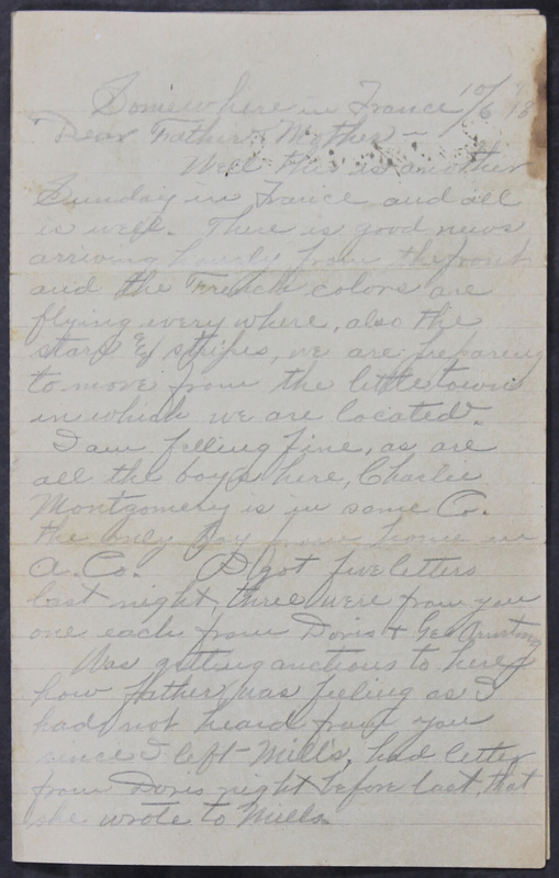 Charlie C. Bricker World War I Letters (p. 65)