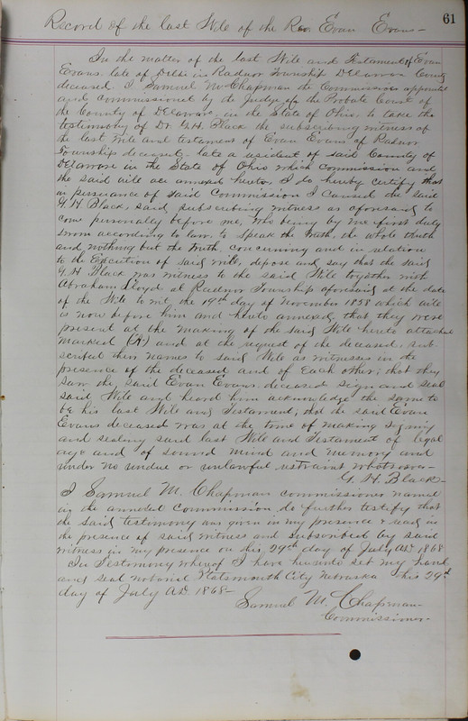 Delaware County Ohio Will Records Vol. 5 1869-1876 (p. 94)