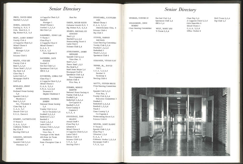 Big Walnut High School Yearbook. 1969: The Flame (p.80)