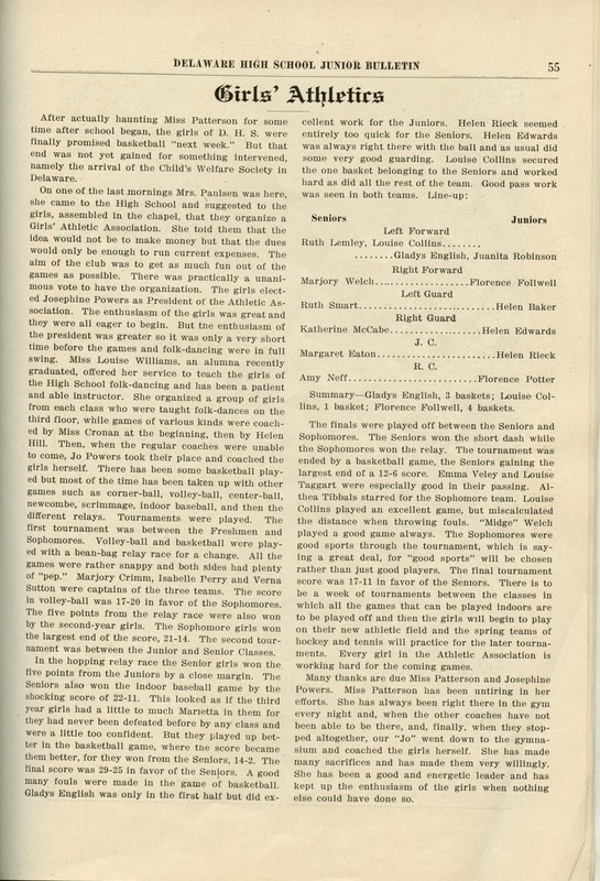 Delaware High School Bulletin 1915 (p. 57)