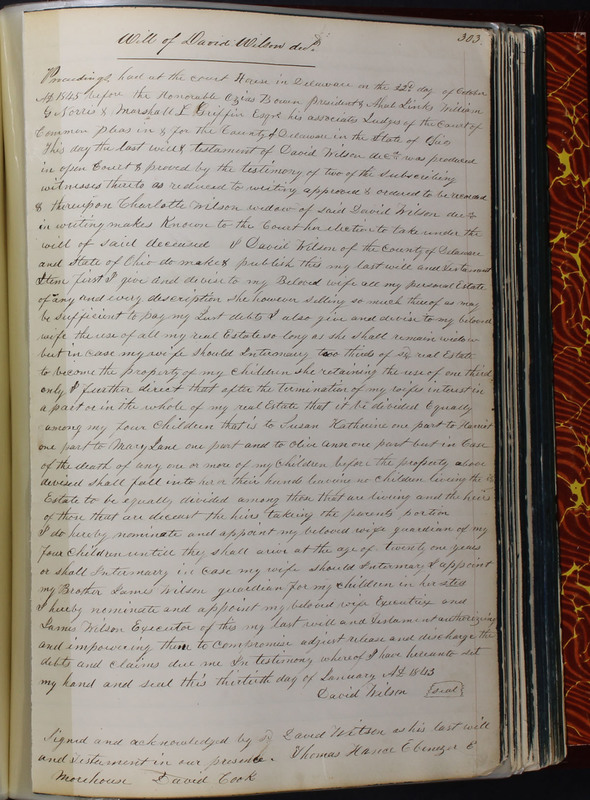 Delaware County Ohio Will Records Vol. 2 1835-1850 (p. 348)