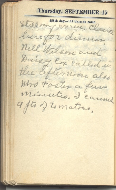 Roberta Hopkins' Diary 1927 (p. 264)