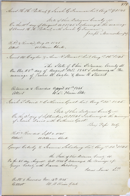 Marriage Records Vol.1 1835-1845 (p. 503)