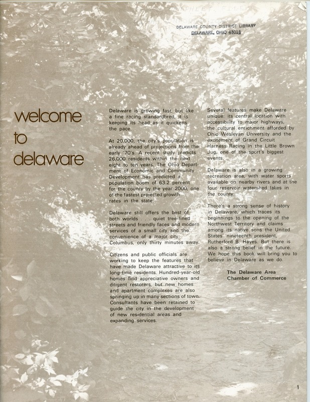 Welcome to Delaware, Ohio (1979) (p. 4)