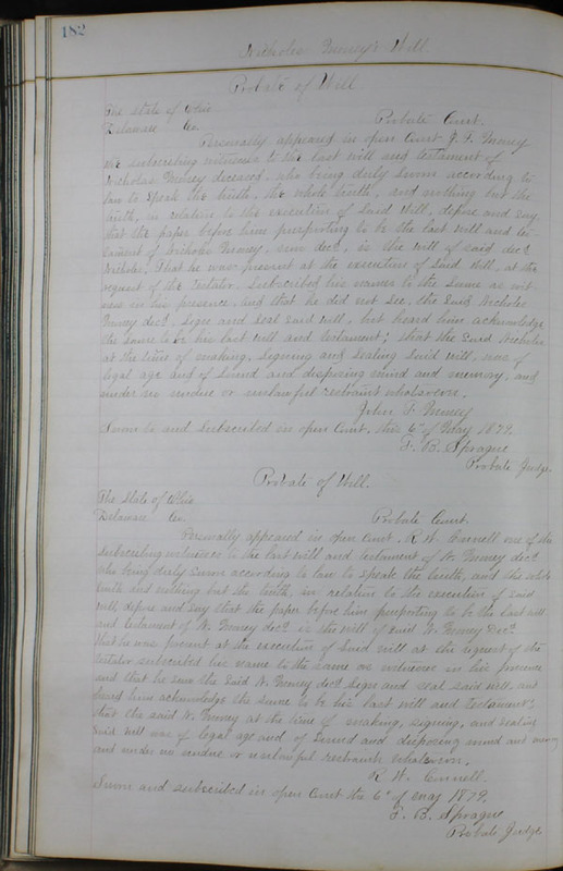 Delaware County Ohio Will Records Vol. 6 1876-1883 (p. 239)