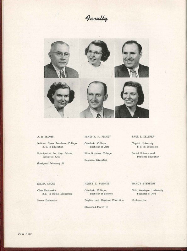 Big Walnut High School Yearbook. 1951: The Flame (9)