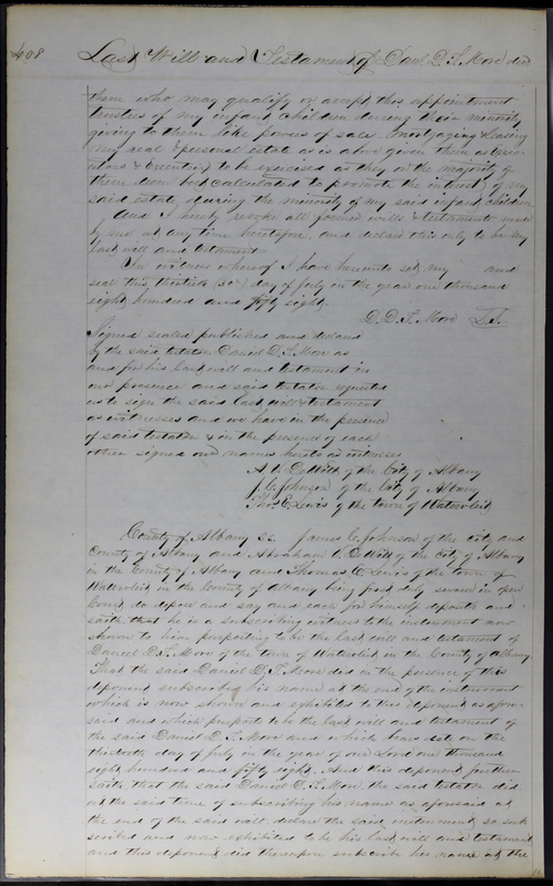 Delaware County Ohio Will Records Vol. 3 1850-1859 (p. 459)