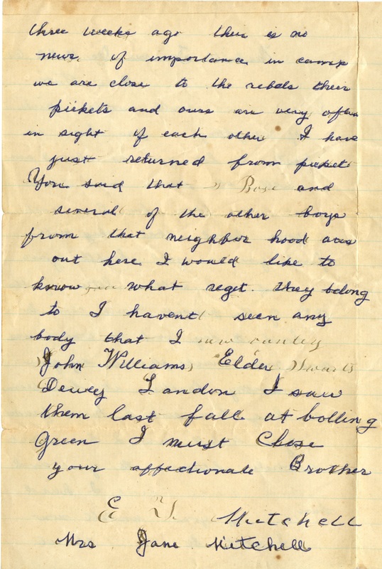 Mitchell Family Civil War Letters (p. 35)