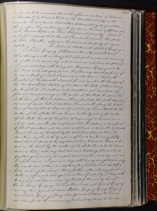 Delaware County Ohio Will Records Vol. 2 1835-1850 (p. 340)