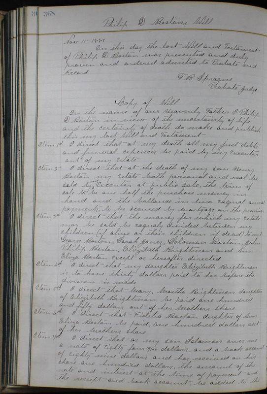 Delaware County Ohio Will Records Vol. 6 1876-1883 (p. 423)