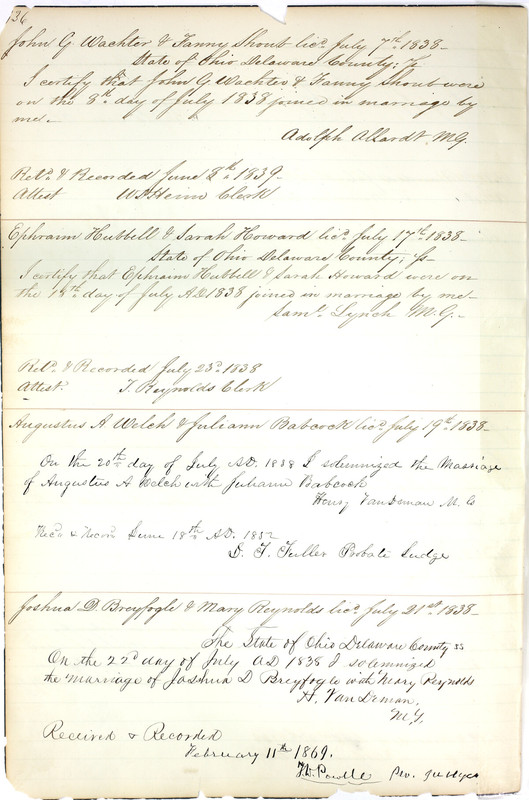 Marriage Records Vol.1 1835-1845 (p. 140)