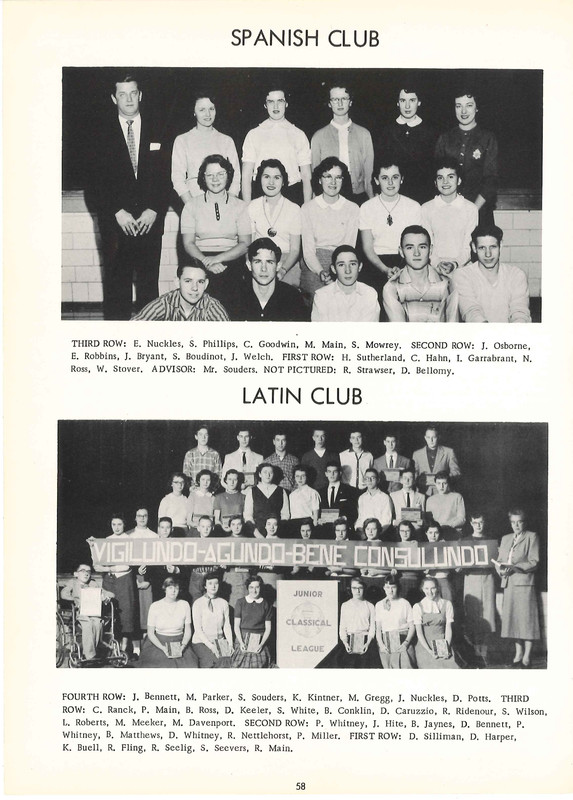 Big Walnut High School Yearbook. 1957: The Flame  (61)