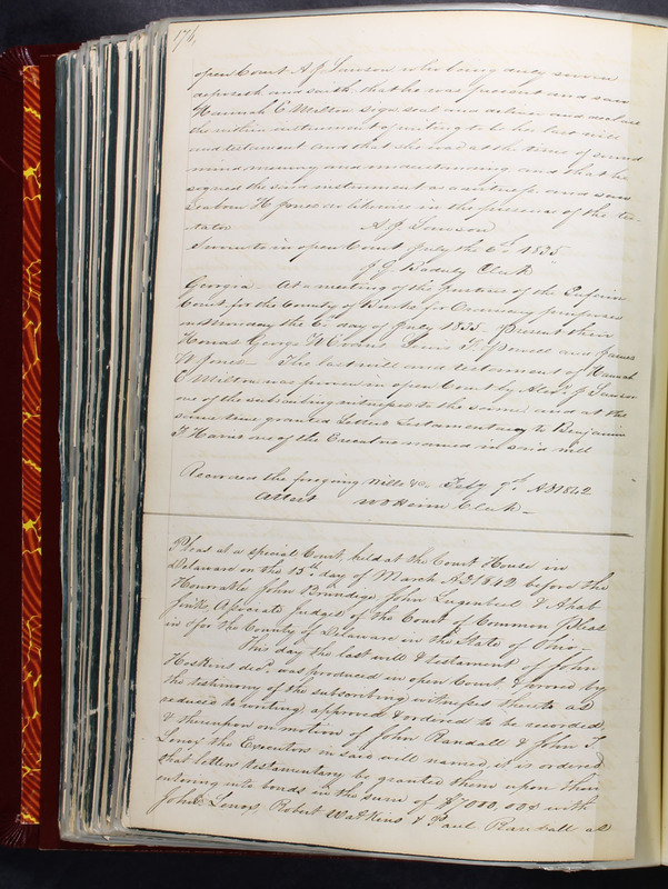 Delaware County Ohio Will Records Vol. 2 1835-1850 (p. 221)