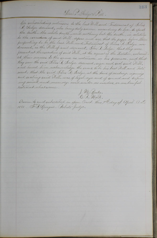 Delaware County Ohio Will Records Vol. 6 1876-1883 (p. 368)