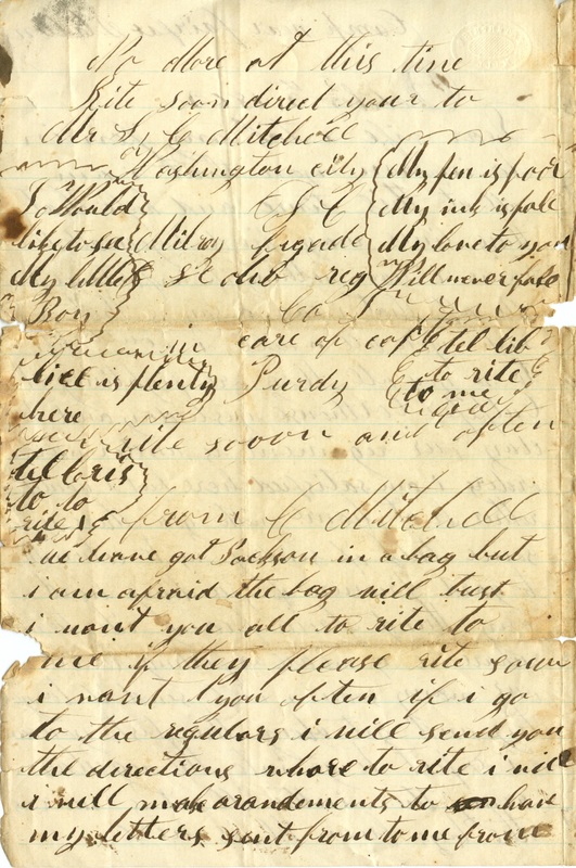 Mitchell Family Civil War Letters (p. 5)