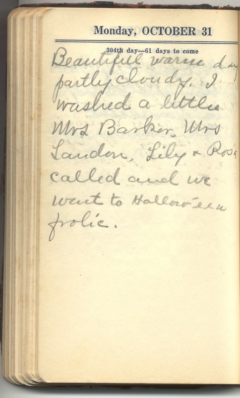 Roberta Hopkins' Diary 1927 (p. 310)