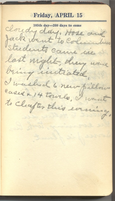 Roberta Hopkins' Diary 1927 (p. 111)