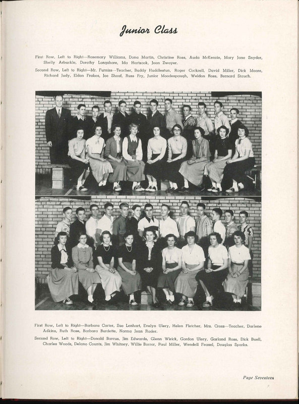 Big Walnut High School Yearbook. 1951: The Flame (22)