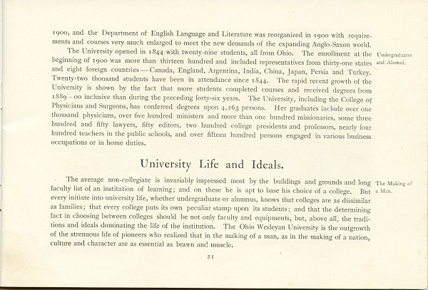 Bulletin of Ohio Wesleyan University (p. 23)