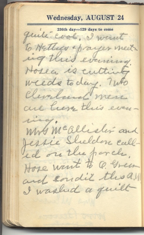 Roberta Hopkins' Diary 1927 (p. 242)