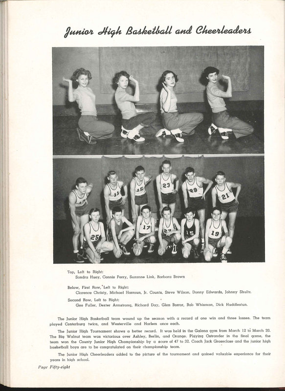 Big Walnut High School Yearbook. 1951: The Flame (63)