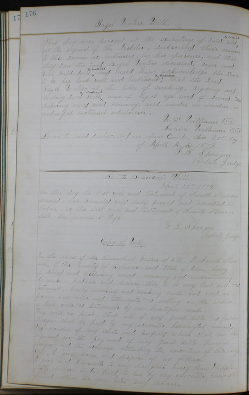 Delaware County Ohio Will Records Vol. 6 1876-1883 (p. 233)