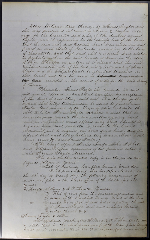 Delaware County Ohio Will Records Vol. 3 1850-1859 (p. 129)