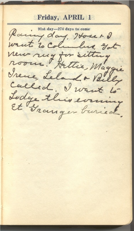 Roberta Hopkins' Diary 1927 (p. 97)