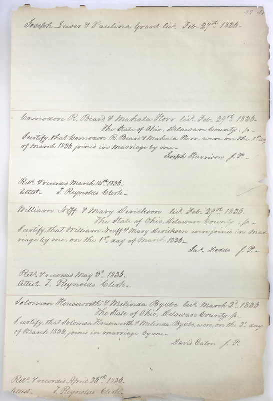 Marriage Records Vol.1 1835-1845 (p. 41)