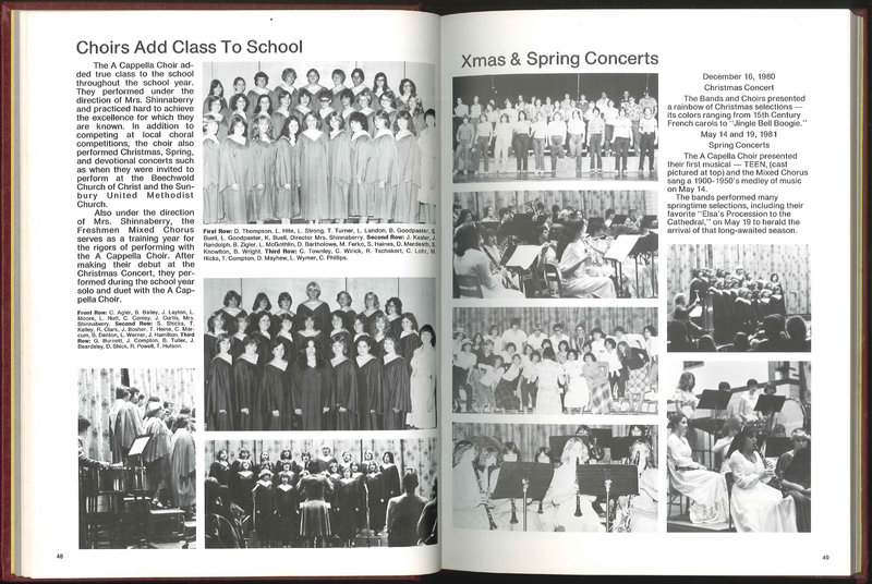 Big Walnut High School Yearbook. 1981: Eagle (p. 27)