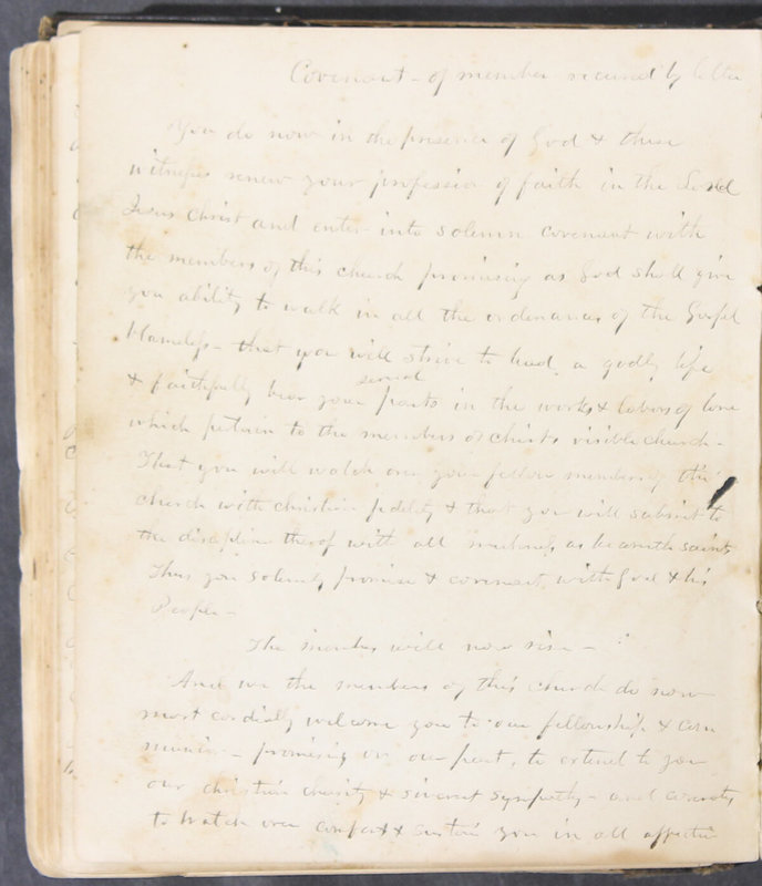 Sessional Records of the 1st Presbyterian Church of Trenton, Delaware Co., Ohio, 1831 (p. 131)