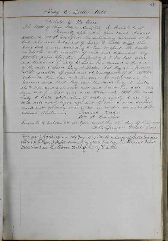 Delaware County Ohio Will Records Vol. 6 1876-1883 (p. 137)