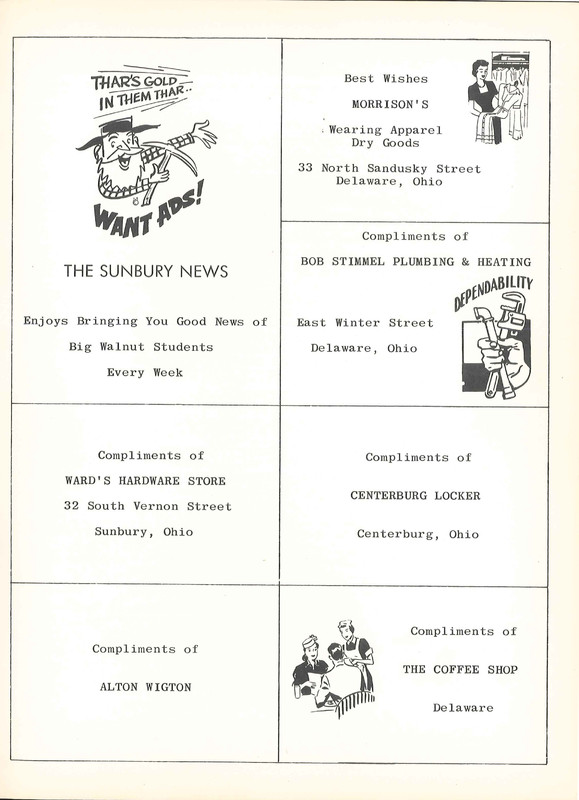 Big Walnut High School Yearbook. 1957: The Flame  (81)