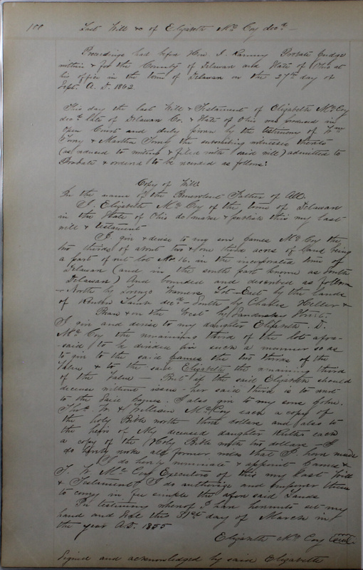 Delaware County Ohio Will Records Vol. 4 1859-1869 (p. 130)